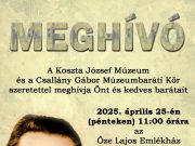 A Koszta József Múzeum szeretettel vár minden érdeklődőt az április 25-én, pént…