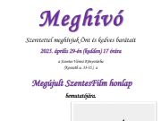 Jövő heti programunk….