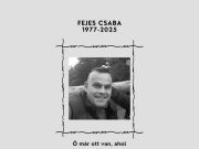 Csaba útja véget ért…