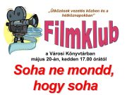 Ma filmklub lesz….
