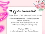 Szeretettel várunk mindenkit a III. Szentesi Anna napi bálra!…