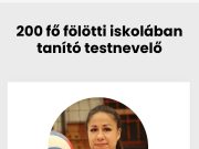 Célegyenesben az Év tesitanára – verseny…