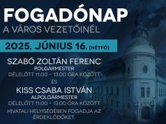 FOGADÓNAP a város vezetőinél…