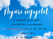 Nyári ügyeleti napok a Pollákban – diákoknak, szülőknek ügyintézés a titkárságon…