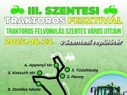 A Szentesi traktoros felvonulás útvonalterve és menetrendje…