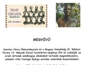Az Aradi Vértanúk Emléknapja Szentesen…
