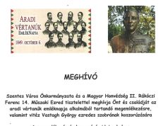 Az Aradi Vértanúk Emléknapja Szentesen…