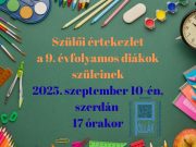 Szeretettel hívjuk és várjuk iskolánkban a 9.A és a 9.B osztály diákjainak szüle…
