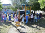 Új mozdony mászóka és csúszda a Rákóczi Ferenc utcai óvodában…