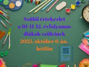 Szülői értekezletre hívjuk és várjuk a 10-11-12. évfolyamos diákok szüleit! A ke…