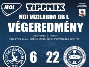 Végeredmény a MOL NŐI OB I. 3. fordulójából….