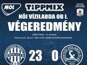 Végeredmény a MOL Női OB I. 4. fordulójának mai esti mérkőzéséről, a Népligetből…