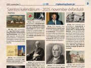 2025 novembere is bővelkedik szentesi évfordulókban….