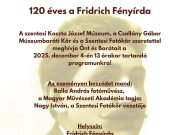 A 120 éves Fridrich fényírdáról emlékeznek meg….