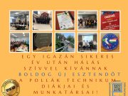 Boldog, sikeres, egészségben és szeretetben eltöltött új évet kíván mindenkinek…