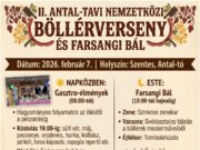 II. Antal-tavi Nemzetközi Böllérverseny és Farsangi Bál…