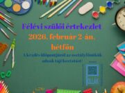 Kedves Szülők! A 2. félév kezdetén szeretettel várjuk Önöket a Pollákban!…