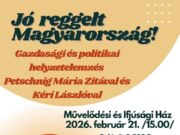 Szeretettel várunk mindenkit Petschnig Mária Zita és Kéri László előadására!…