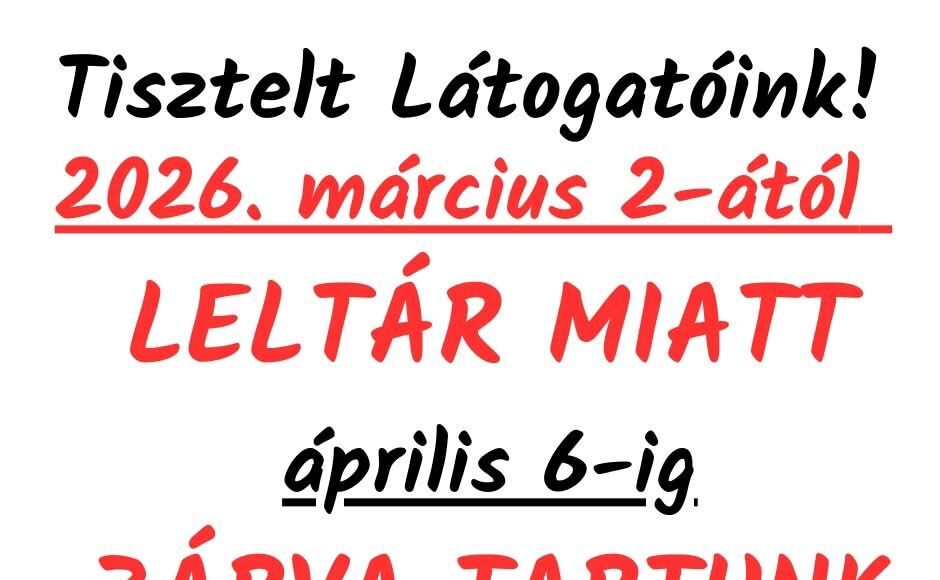 Március 2-ától leltározás a könyvtárban….