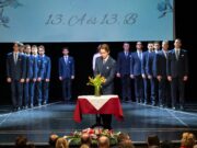 Pollák Szalagavató I. – A 13.A és a 13.B szalagtűzése, Sinka Balázs 13.B osztály…