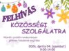 Felhívás közösségi szolgálatra…