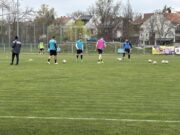 A Pusztai László Sporttelep Center pályáján elkezdődött a Megye I-es mérkőzés……