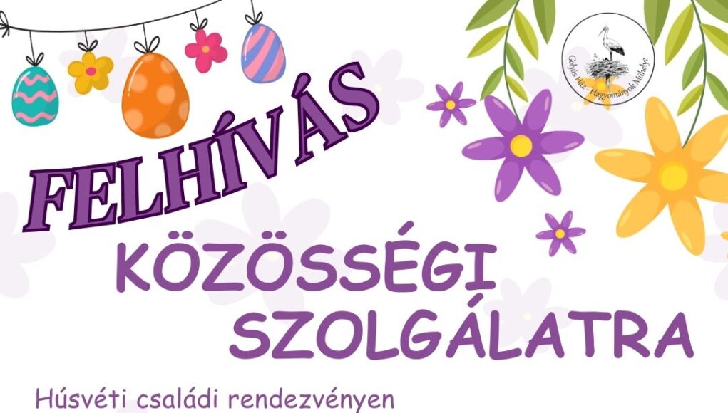 Felhívás közösségi szolgálatra…