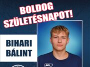 Boldog Születésnapot kívánunk fiú szakosztályunk játékosának, Bihari Bálintnak!…