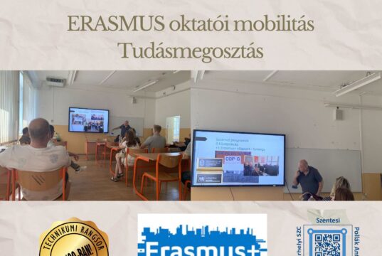 Az év végi oktatói testületi műhelymunkák sorában egy tudásmegosztás: az Erasmus…