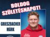 Boldog Születésnapot kívánunk férfi csapatunk játékosának, Grieszbacher Márknak…