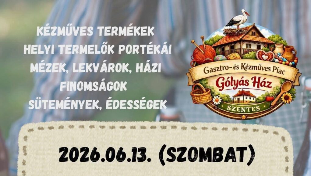 Szeretettel várunk mindenkit 13 òráig a Gòlyás Házba a Gasztro és Kézműves Piacr…