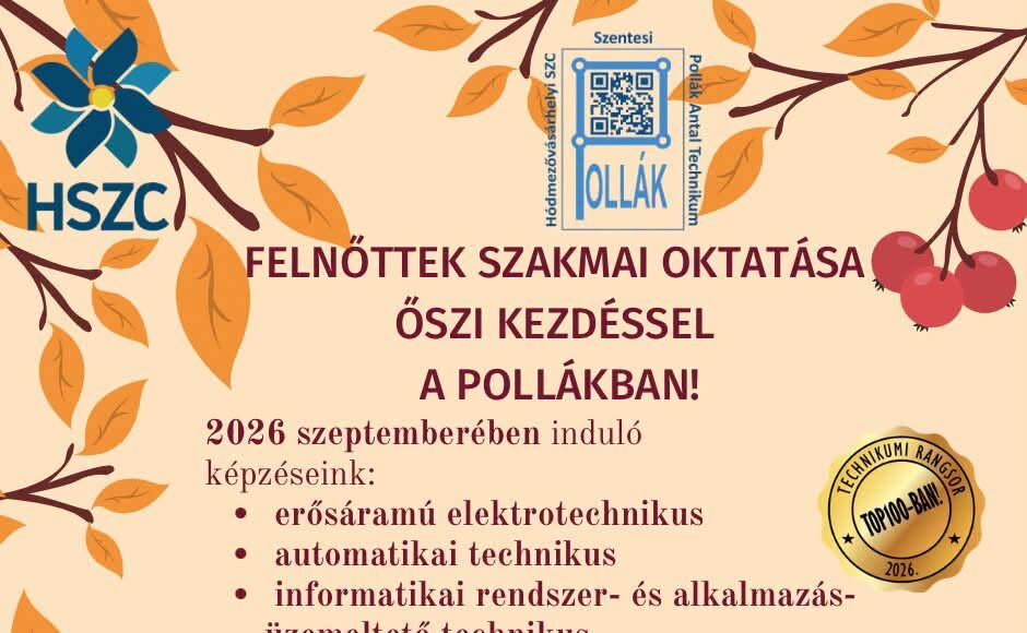 Ingyenes szakmaszerzési lehetőség a Pollákban!…