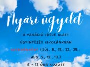 Nyári ügyeleti napok a Pollákban – diákoknak, szülőknek ügyintézés a titkárságon…
