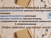 Kedves Diákjaink! Így tervezzétek a következő időszakot, de közben még pihenjete…