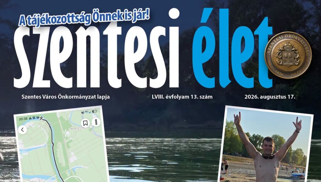 Megjelent az ingyenes Szentesi Élet idei 13. száma. A város lapját keresse posta…