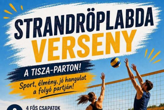 Strandröplabda-versenyre várják a csapatokat a Szentesi Tisza-parton…