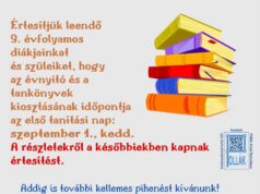 Új diákjaink figyelmébe ajánljuk!…