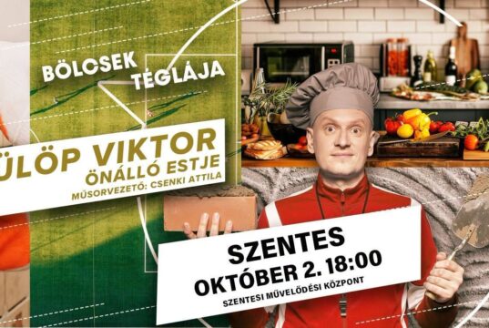 Október 2-án 18 órakor Fülöp Viktor önálló estje „Bölcsek téglája” címmel, a Sze…