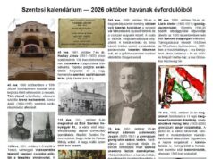 Októberi évfordulók – jeles személyek és fontos történések Szentesen…