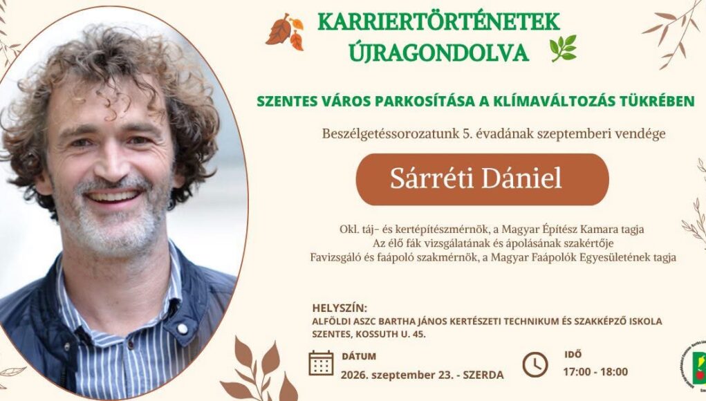 Zöld jövő, fenntartható városok és egy inspiráló szakmai életút!…