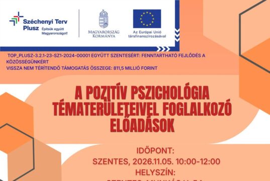 A pozitív pszichológia tématerületeivel foglalkozó előadások…