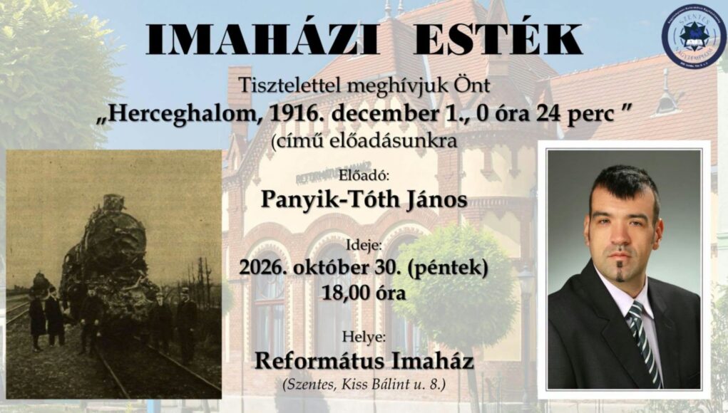 Előadás a magyar vasúttörténet legsúlyosabb balesetéről a Református Imaházban o…