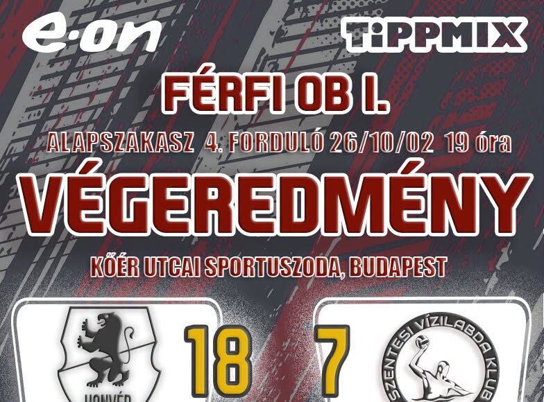 Magabiztos játékkal tartotta otthon a 3 pontot a Honvéd. Végeredmény az E.ON Fér…