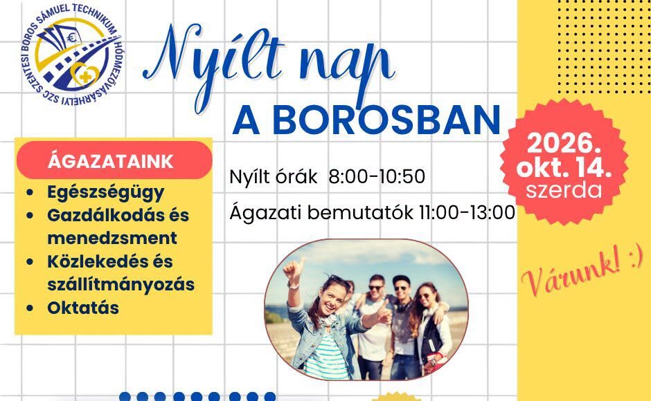 Nyílt nap a Szentesi Boros Sámuel Technikumban!…